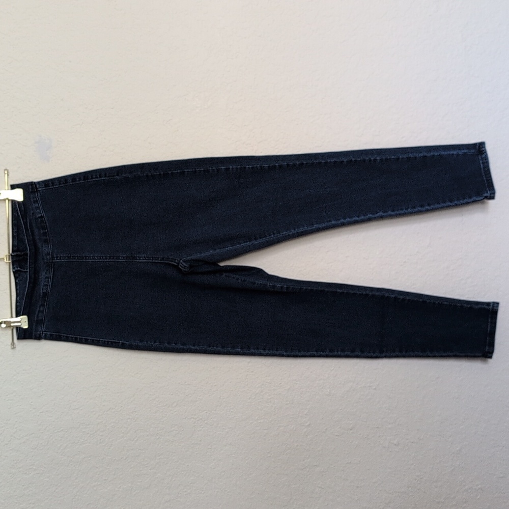 High-Waisted Dark Denim Leggings